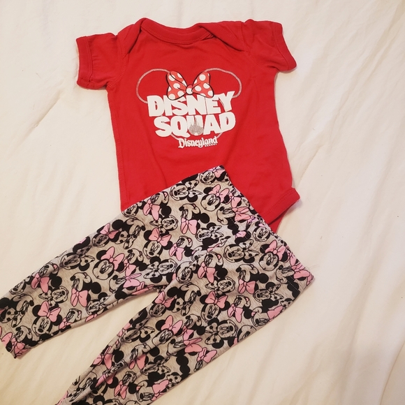 Disney Other - Disney Minnie Mouse Baby Girl Outfit Squad 3 mos